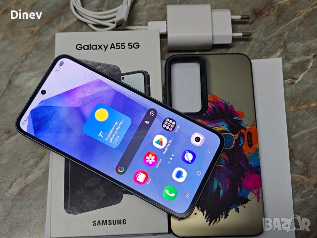 мобилен телефон смартфон андроид Самсунг  SAMSUNG A55 +гаранция , снимка 2 - Samsung - 53717717