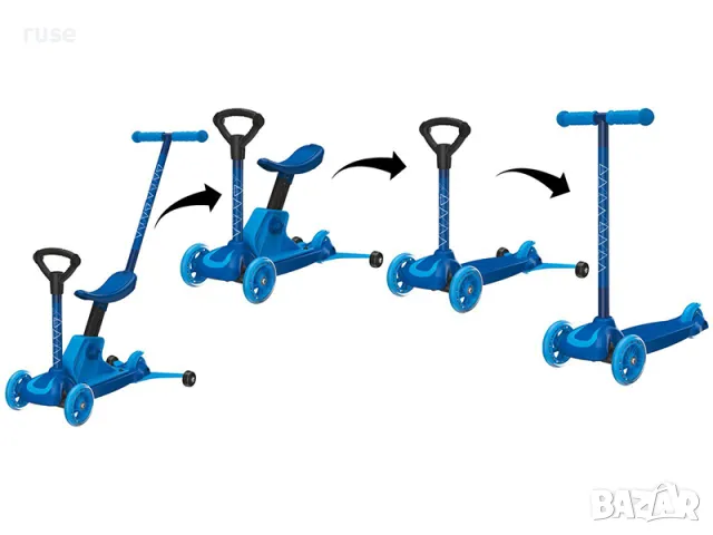НОВИ! Тротинетка 4в1 ДВА ЦВЯТА до 50кг, снимка 6 - Други - 41857798