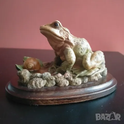 Колекционерска фигура Жаба Frog Country Artists Arti Home England 1993, снимка 1 - Колекции - 48279414