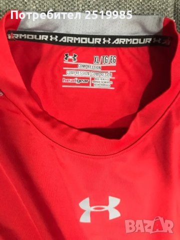 Червен спортен потник Under Armour, снимка 2 - Спортни дрехи, екипи - 50800533
