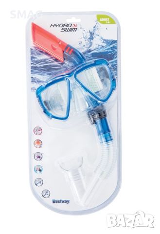 Детска цветна морска маска и комплект шнорхел за плуване 7+ години - Bestway, снимка 5 - Водни спортове - 46281002