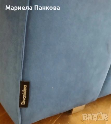 Дивани с плюшена тапицерия в отлично състояние, снимка 5 - Дивани и мека мебел - 53155341