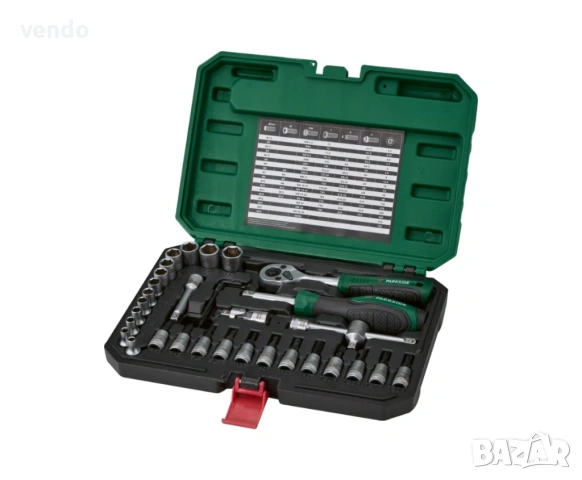 *ЧИСТО НОВ*PARKSIDE Комплект тресчотки с накрайници 