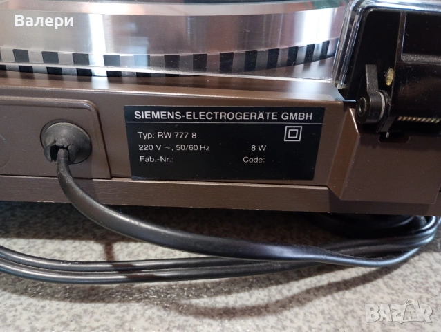 Грамофон SIEMENS RW777, снимка 10 - Грамофони - 54298318