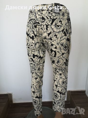 Дамски панталон G-Star RAW® 5622 3D MID BOYFRIEND PEARL YELLOW/BLACK размер W28/L32,  /293/, снимка 5 - Панталони - 46359977