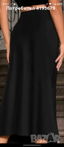 Черна пола нова ,с рок елементи -13 лв, снимка 2 - Поли - 50940129