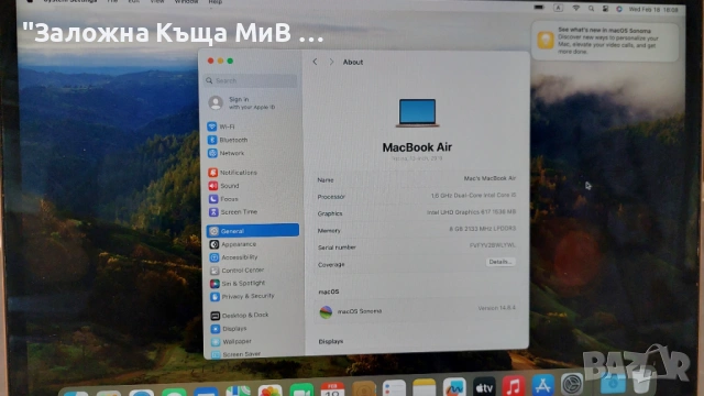 Apple MacBook air 2019 Retina, снимка 6 - Лаптопи за работа - 53530041