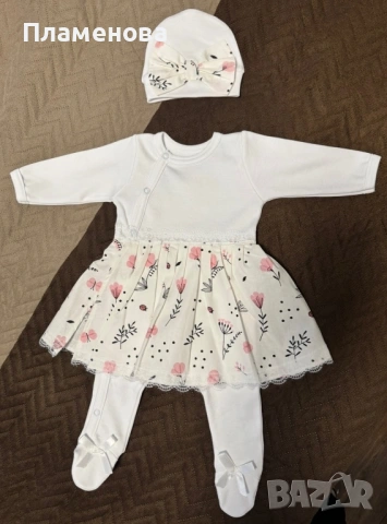 Зимен комплект за изписване на новородено момиче, снимка 3 - Комплекти за бебе - 54082069