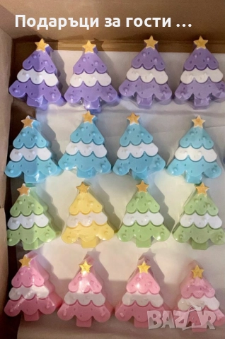 Сапунени елхички фиримен подарък 