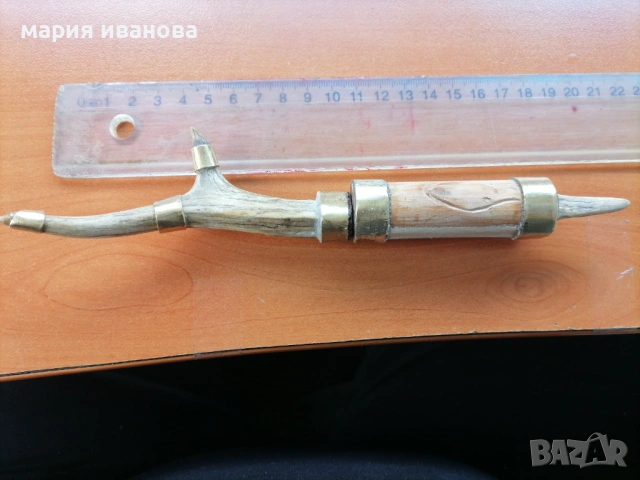 Ножка с еленов рог, снимка 2 - Ножове - 53995345
