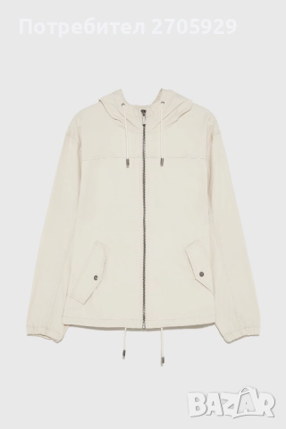 Ново Zara бежово дънково пролетно-есенно яке, размер L, снимка 6 - Якета - 51512418