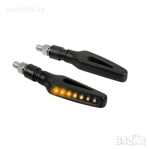 Странични LED Бягащи Мигачи за мотор маркер 12V LAMPA, снимка 1 - Аксесоари и консумативи - 45653161