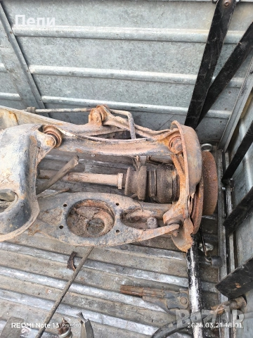 Комплект заден мост с диференциал и полуоски от Мерцедес 190, снимка 3 - Части - 53932291
