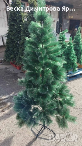 Заснежена елха с метална стойка, снимка 4 - Декорация за дома - 52658962