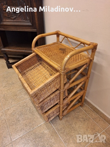 Етажерки и масичка от ратан, снимка 9 - Етажерки - 53825511