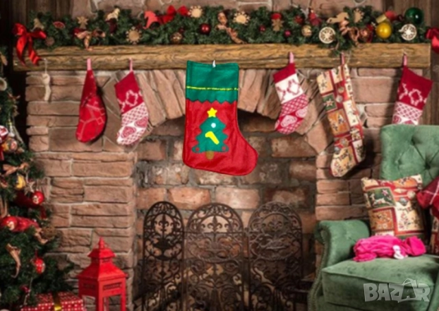 Празничен коледен ботуш за незабравимо настроение, снимка 2 - Декорация за дома - 52567833