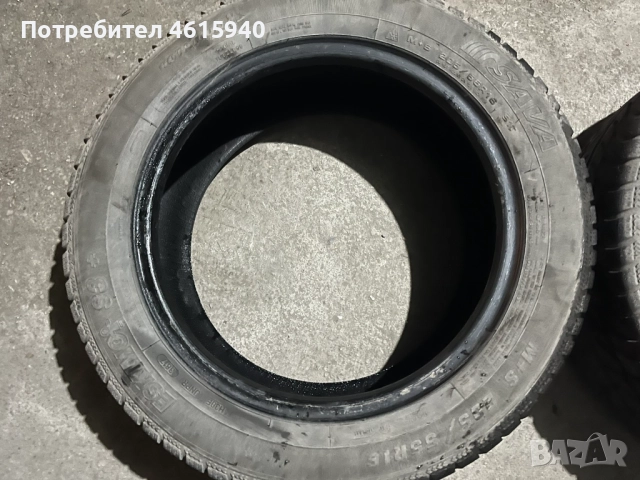 205/55/16 2бр зимни гуми SAVA ESKIMO S3+ DOT 3817 с над 5мм грайфер, снимка 4 - Гуми и джанти - 52891223
