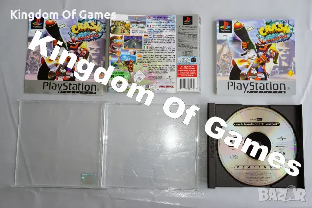 Игра за PS1 Crash Bandicoot 3: Warped Platinum ТЕСТВАНА И РАБОТЕЩА, снимка 15 - Игри за PlayStation - 50094647