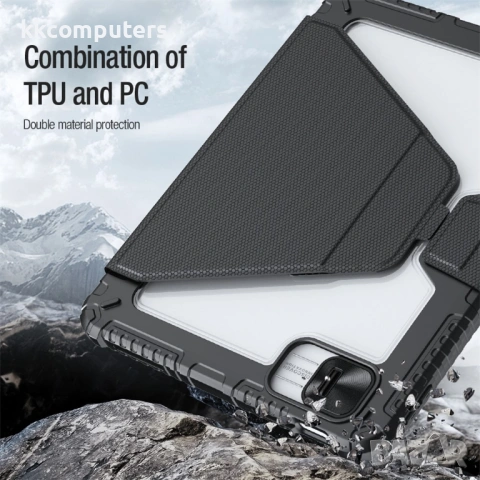 NILLKIN Bumper Leather Case Pro калъф за for iPad (2025) / 10.9 (2022) със слайд капак за камера и с, снимка 4 - Калъфи, кейсове - 53231375