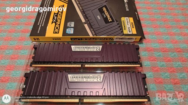 Рам Памет Corsair Vengeance LPX DDR4 KIT 2x16GB 3200MHz C16 , снимка 5 - RAM памет - 46652418