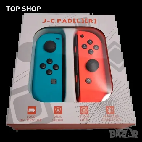 Nintendo Switch Joy-Con (комплект контролери) синьо/червено, снимка 2 - Аксесоари - 48804786