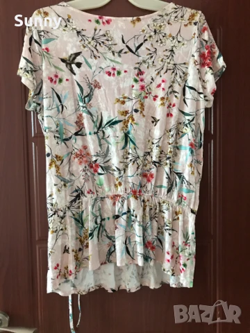 Нова Лятна Дамска Блуза Марка ORSAY с цветя, снимка 2 - Ризи - 50743416