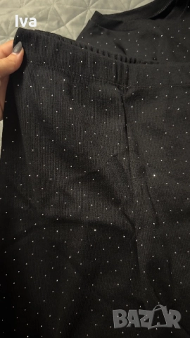 Alessa дамски комплект обсипан с камъни с дълъг ръкав и широк панталон - размери, снимка 6 - Комплекти - 50234593