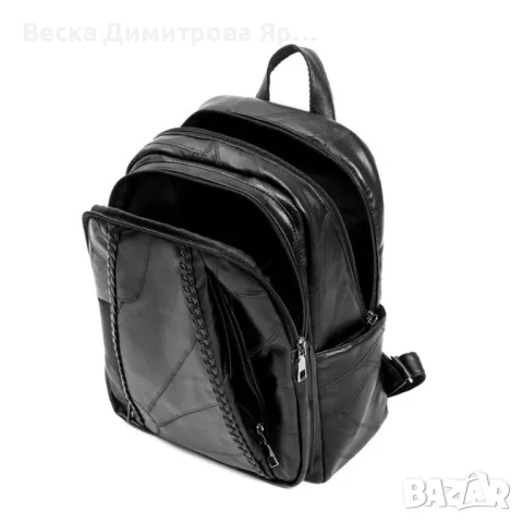 Модерна и стилна, дамска кожена раница от висококачествена овча кожа BAG88, снимка 3 - Чанти - 47753488