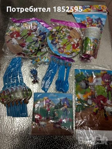 Парти артикули за рожден ден на Sonic