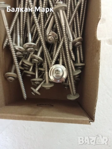 Шпенглерови, тенекеджийски винтове за ламарина 4.5x100 A2 неръждаеми, 100бр. – уплътнение EPDM