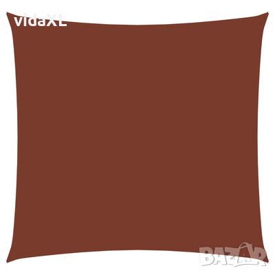 vidaXL Платно-сенник, Оксфорд текстил, квадратно, 4,5x4,5 м, теракота（SKU:135360, снимка 1 - Градински мебели, декорация  - 46311020