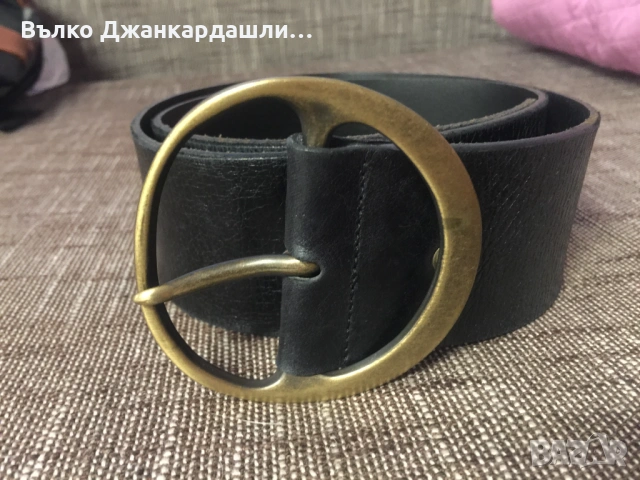 Колан естествена кожа Depeche, дължина 100 см., снимка 4 - Колани - 53121156