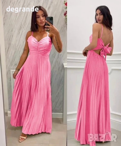 Сатенена рокла Лола, снимка 2 - Рокли - 51389018