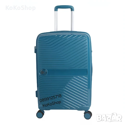 Куфар на колелца-48x28,5x75,5 см./син куфар на колелца