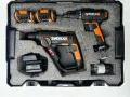 Worx WX390 Акумулаторен перфоратор и Worx WX100 Акумулаторен винтоверт 2022г., снимка 2