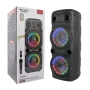 Двойна караоке колона KOBRA ZQS-8210 с Bluetooth 2х8“ микрофон и светлини, снимка 1