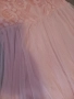 Нежна светлорозова рокля с дантела и тюл – подходяща за бал, кръщене или официални поводи, снимка 5
