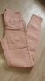 Нов розов панталон с лъскав ефект р.XS, снимка 1 - Панталони - 41748975