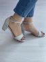 Стилни дамски сандали с ток, снимка 1 - Сандали - 45234597