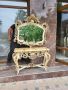 Италианска барокова конзола с огледало  б25, снимка 1 - Огледала - 45639163