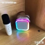 K12 Мини Bluetooth високоговорител С 2 караоке микрофона, снимка 3