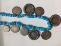 Автентичен сребърен Пендар(накит) с 9 Исторически монети/Царство България и Австро-Унгария/!, снимка 4