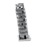 3D лазерно изрязан металeн пъзел Кулата в Пиза - Направи си сам., снимка 3
