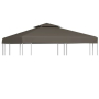 vidaXL Двоен покрив за шатра, 310 г/м², 3x3 м, таупе（SKU:44756