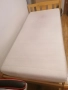 Употребявано единично дървено легло 90 x 200 см + двулицев матрак Тед + подматрачна рамка, снимка 3