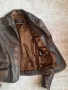 Дамско кафяво кожено яке. Винтидж , снимка 7