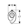 Geberit / Геберит Сифон за писоар, снимка 2