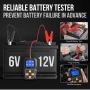 KONNWEI KW218 6V 12V тестер за акумулатори 100-2000CCA,анализатор на акумулатори,тестер за зарежданe, снимка 2