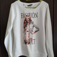 бяла блуза Fashion Addict , снимка 1 - Блузи с дълъг ръкав и пуловери - 45380957