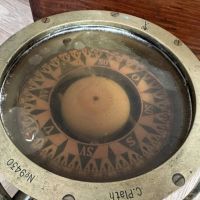 корабен компас месинг, снимка 9 - Антикварни и старинни предмети - 45398309